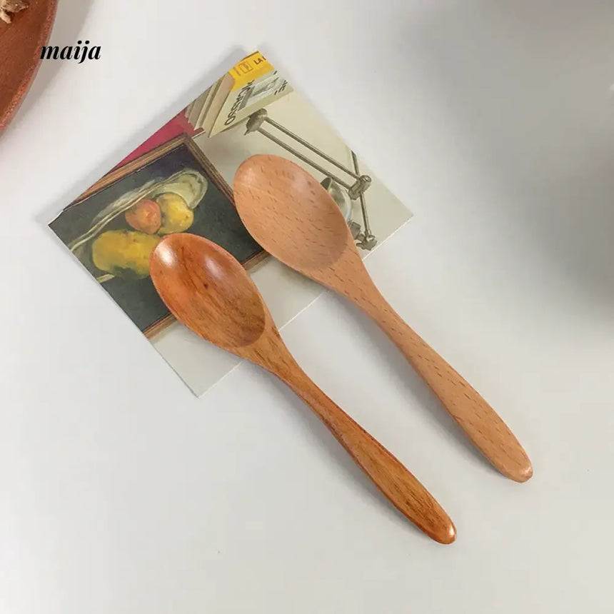 BANKE Japanese Style Wooden Milk Coffee Spoon from BANKE