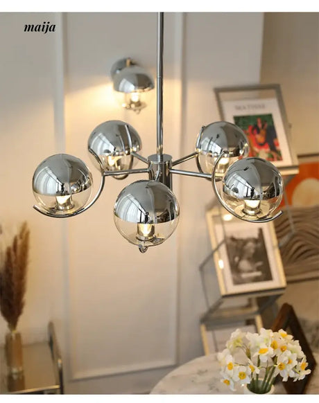 NANCY Bauhaus Chandelier Retro Style Glass Lamp from NANCY