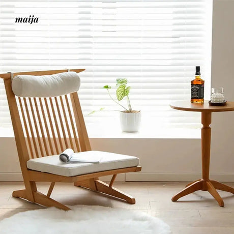 SLIGHTLYCOOL Solid Wood Single Lazy Sofa from SLIGHTLYCOOL