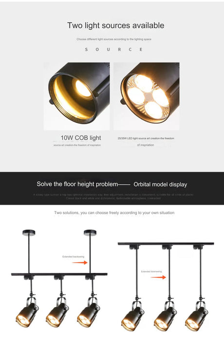 MODENG Retro Spotlight Bar Ceiling Light from MODENG