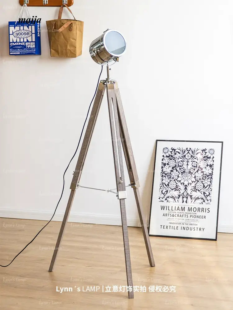 LYNN Tripod Wooden Floor Lamp from Lynn's Lamp