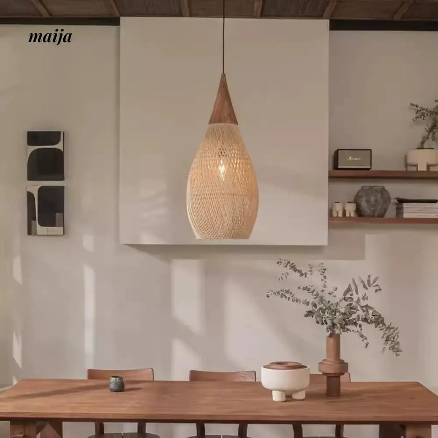 ZHONGSHAN Zen Rattan Chandelier for Restaurant from ZHONGSHAN