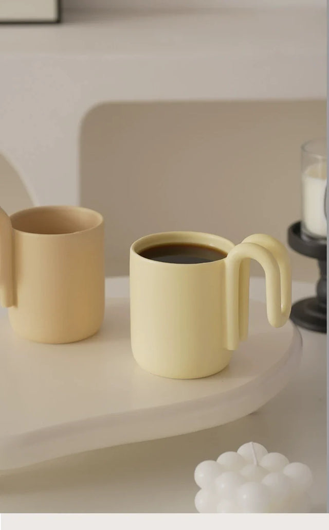 LENYVASEN Zara Nordic Ceramic Handle Cup from LENYVASEN