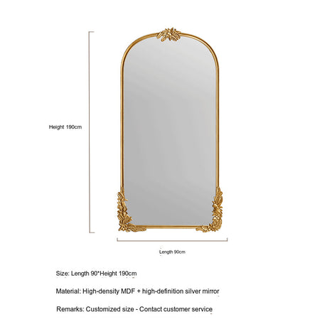LANXESS Isolde Elegant Light Luxury Full-Body Mirror from LANXESS