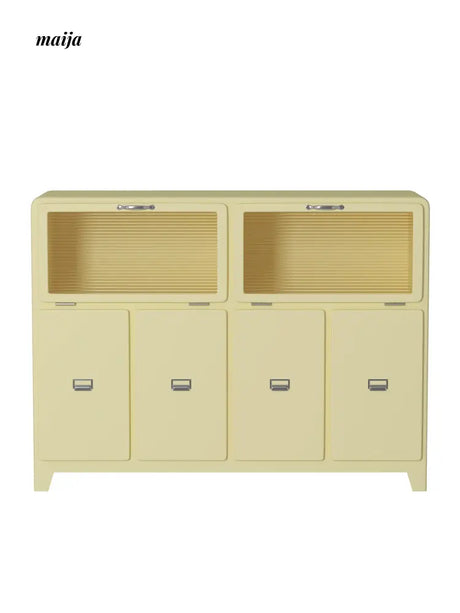 GUJI Retro Coffee Cabinet for Multifunctional Storage from GUJI