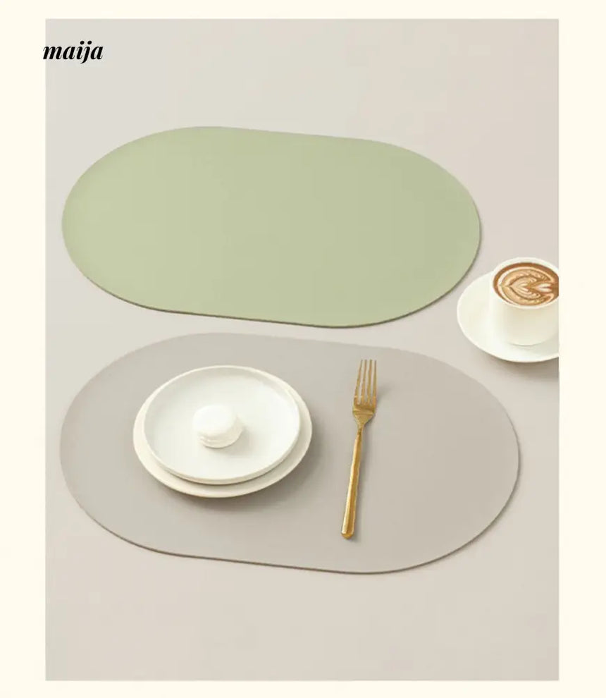Oval Leather Placemat from maija