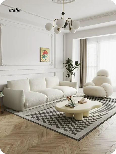 DOSMARS Ella Cream Sofa with Linen from DOSMARS