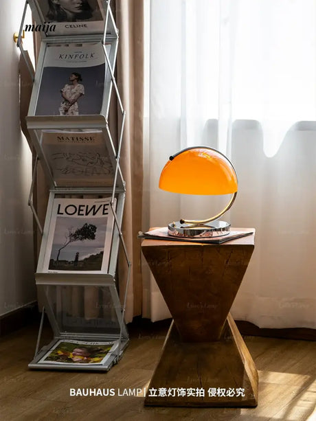 LYNN Orange Table Lamp from Lynn's Lamp