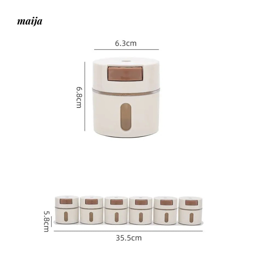 Magnetic Wall Mounted Spice Rack from maija