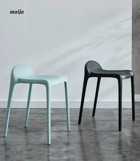 (Set of 2) Low Backrest Pastel Colour Dining Chair from Yishengtao