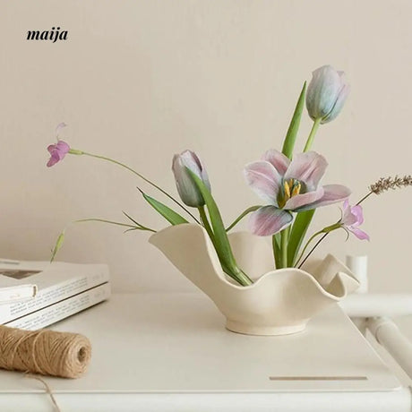 MUYE Wavy Cream Fruit Bowl from MUYE