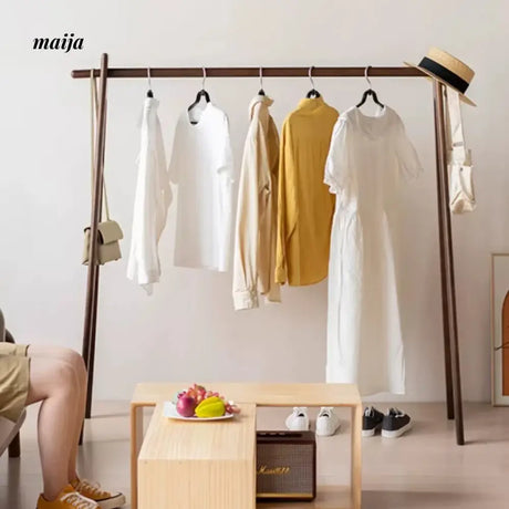 Anderson Walnut Wood Clothing Rack from maija
