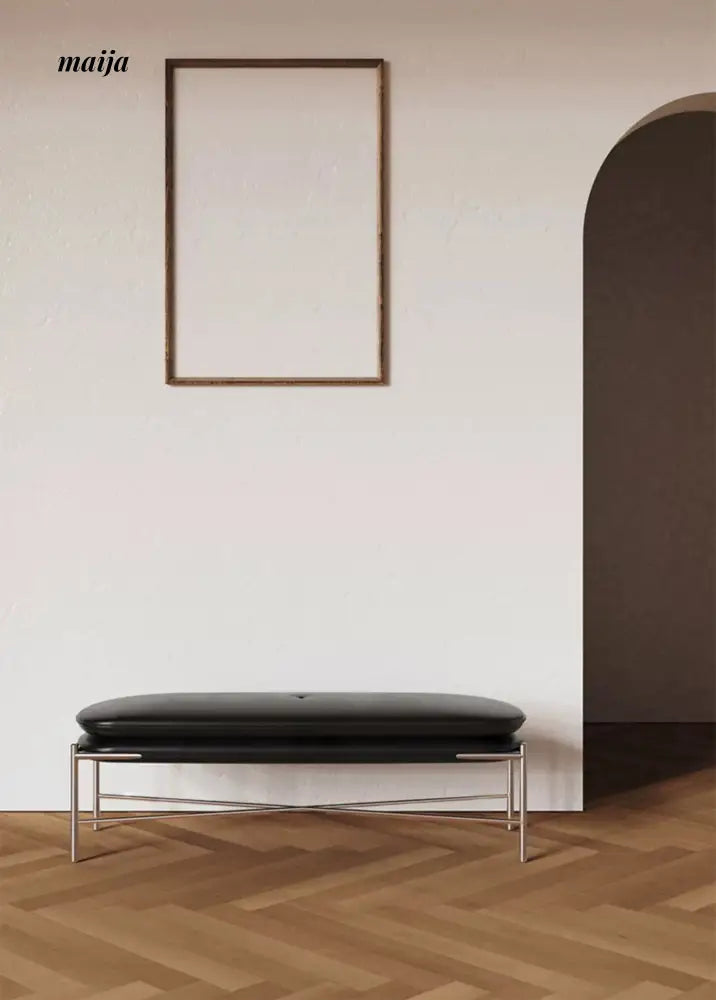 Freyja Retro Microfiber Leather Bedside Bench from maija