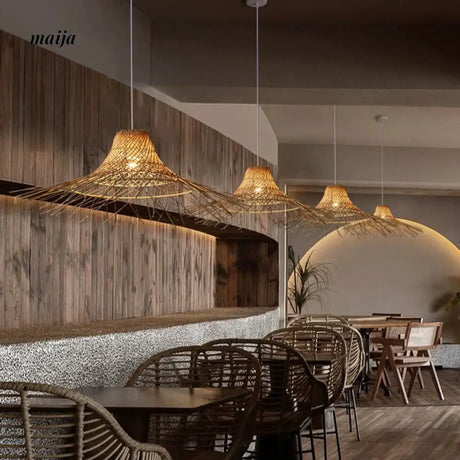 ZHONGSHAN Japanese Zen Bamboo Lamp for Restaurants from ZHONGSHAN