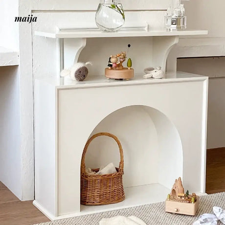 French Retro Fireplace Decorative Cabinet from maija