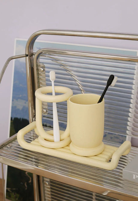 LENYVASEN Celeste Ceramic Bathroom Essentials Set from LENYVASEN
