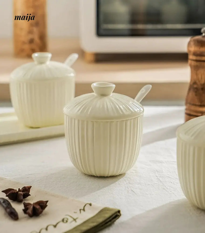 Ceramic Seasoning Jar Set from maija