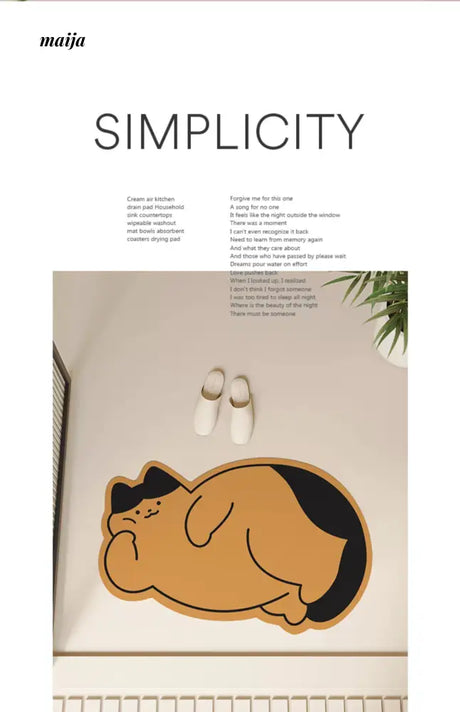 Chubby Cat Bath Mat from maija