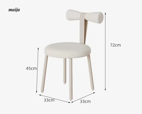 Bow Cream Dressing Chair from Kaiyashi