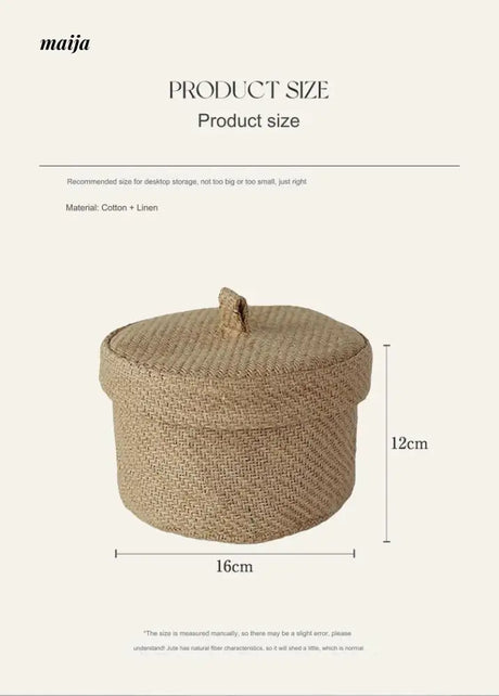 MUYE Woven Round Storage Box from MUYE
