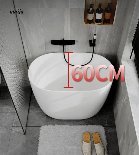 Mini Freestanding Round Acrylic Bathtub from maija