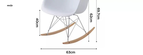 LIFEPOEM Eames Replica Rocking Chair from MODENG