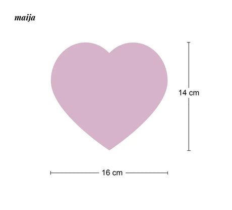 Fleece Heart Coaster from Wilde Früchte