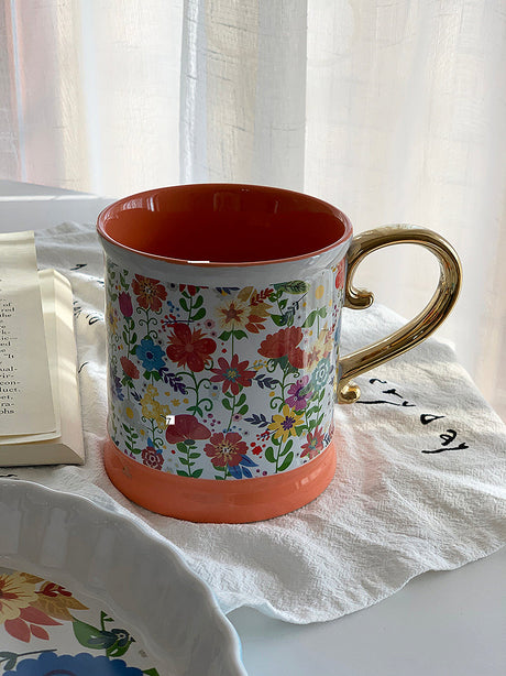 YASUKI Livia Elegant Floral Ceramic Cup from YASUKI