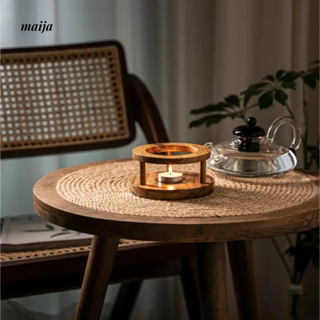 Wooden Candle Heating Stove from Zodian