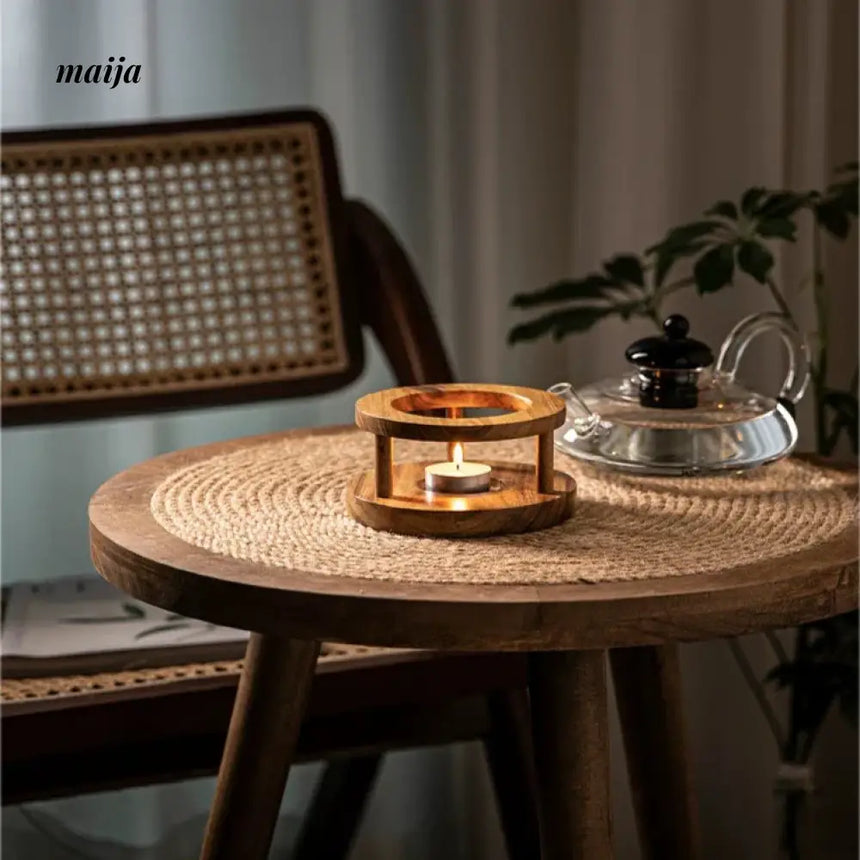 Wooden Candle Heating Stove from Zodian