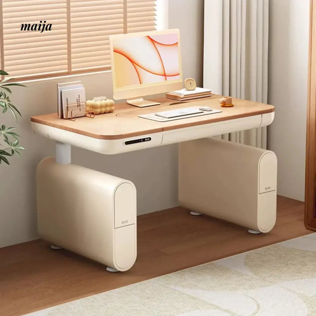 Black and White N5 Smart Electric Lift Table from Kaiyashi