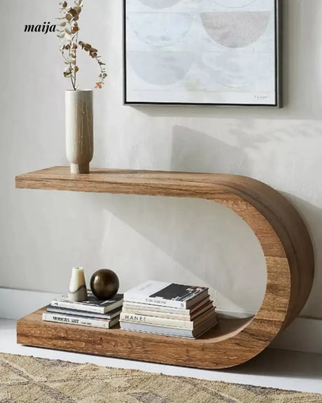 Crescent Solid Wood Console Table from maija