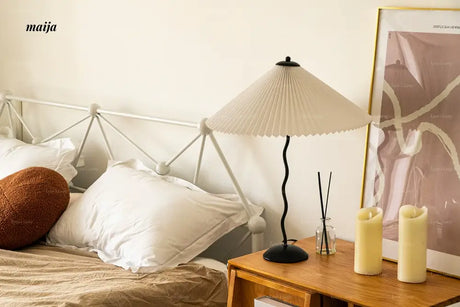 LYNN Korean Pleated Umbrella Table Lamp from Lynn's Lamp