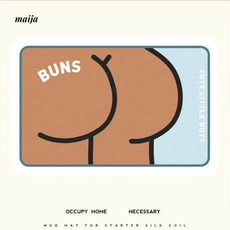 TIPTOE BUNS Bath Mat from TIPTOE