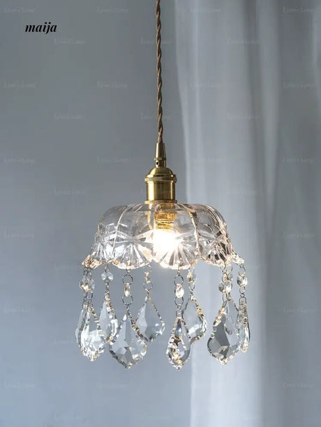 LYNN Retro Brass Ceiling Light from Lynn's Lamp