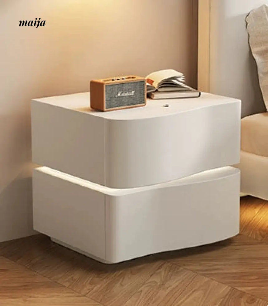 Maddie Solid Wood Bedside Table from maija