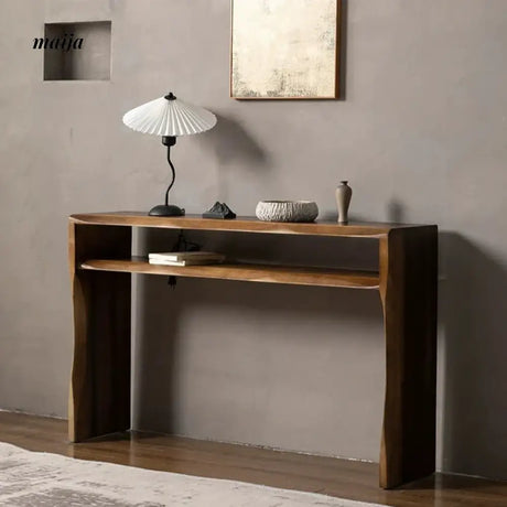 Raw Edge Solid Wood Console Table from maija