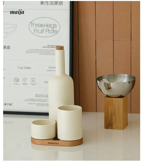 WENSHUO Cream Wine Dispenser Set from WENSHUO