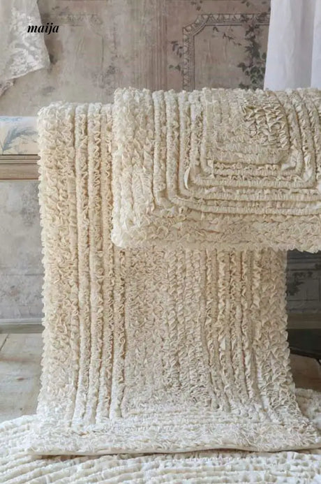Pleated Cotton Rug from maija