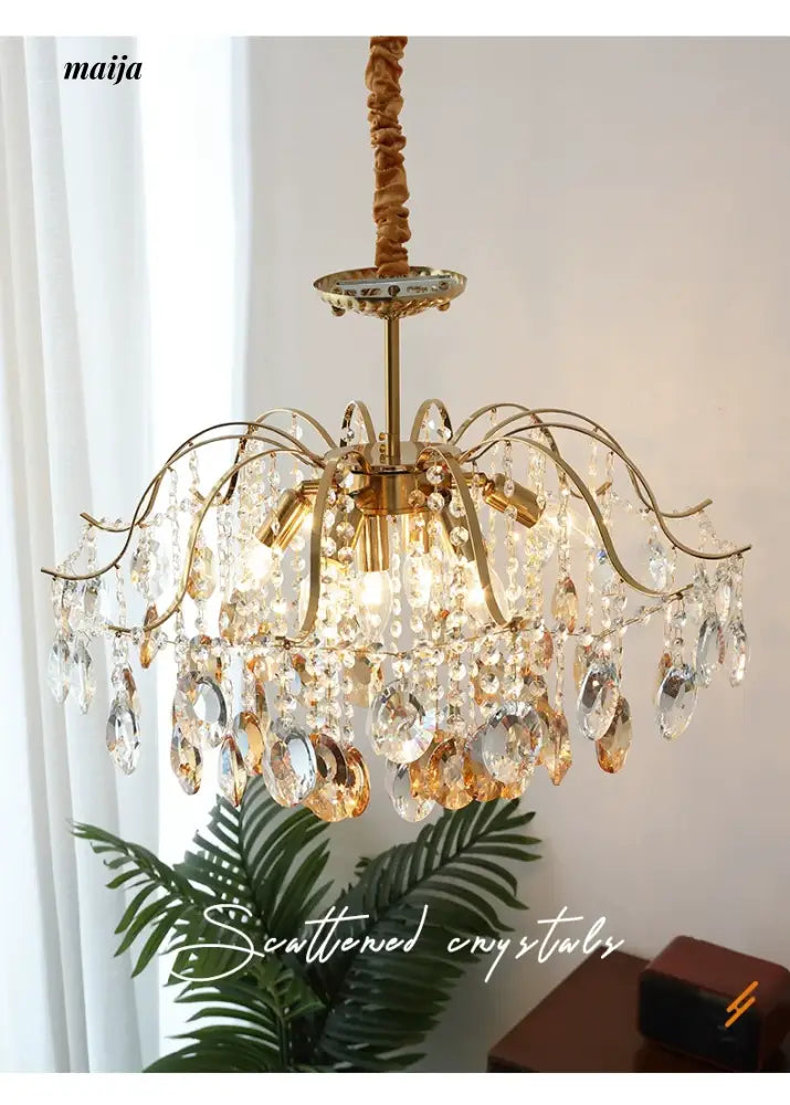 NANCY Romantic Crystal Chandelier French Retro Style from NANCY