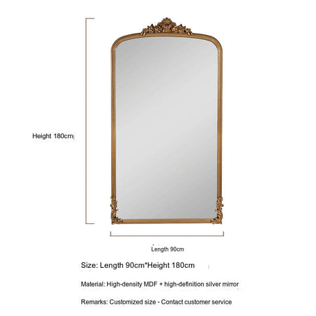 LANXESS Isolde Vintage Chic Reflective Floor Mirror from LANXESS