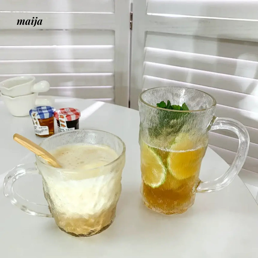 BANKE Glacier Tattoo Glass Water Drink Cup from BANKE