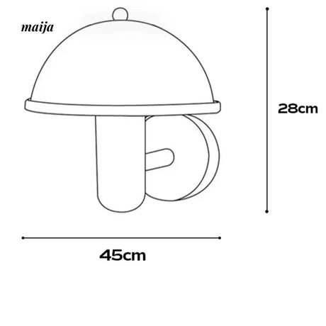 LIFEPOEM Mushroom Wall Lamp from LIFEPOEM