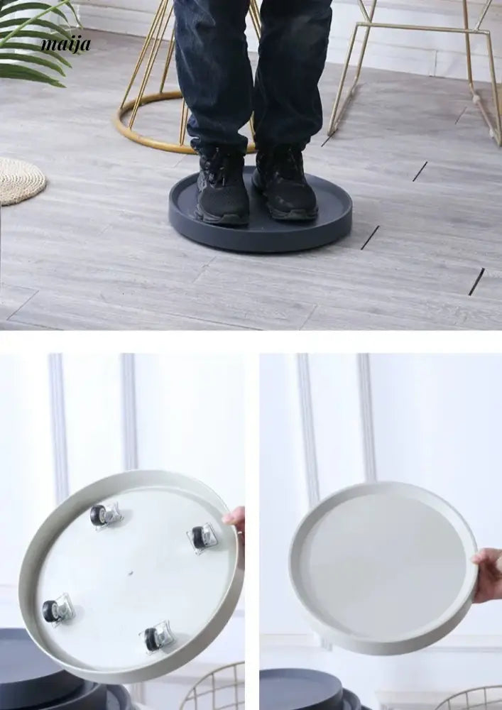 Retro Thickened Plastic Universal Flowerpot Pulley Disk from maija