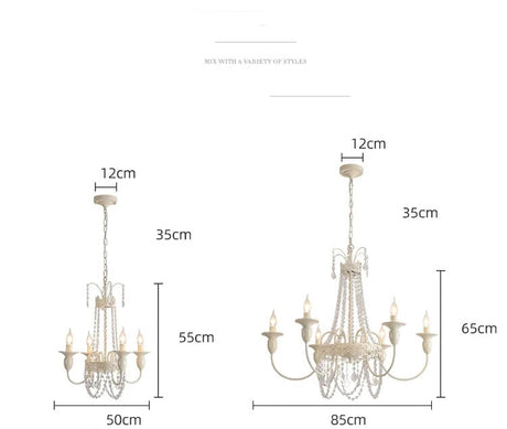 ALISA Genevieve French Cream Ceiling Lamp from ALISA