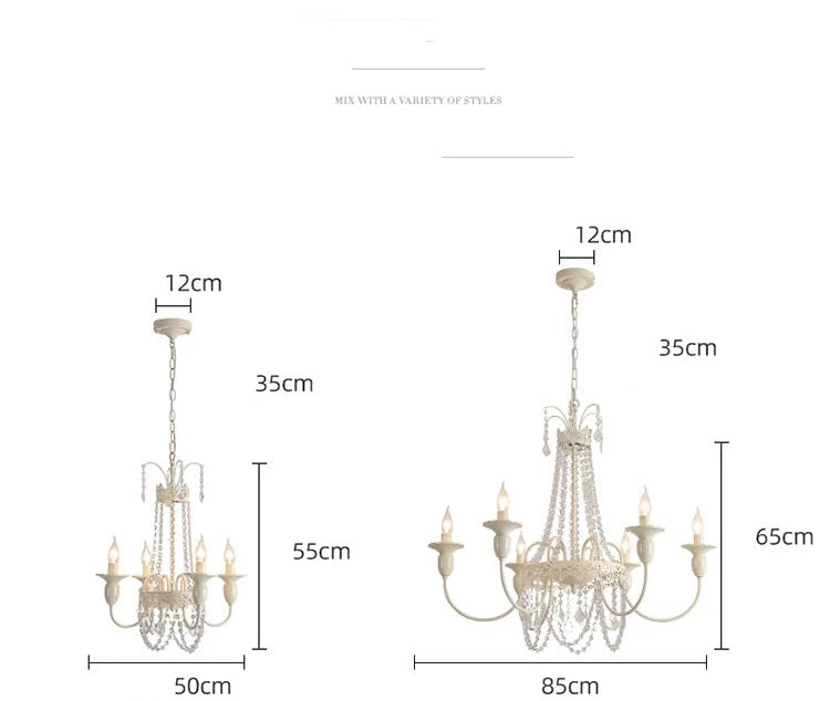 ALISA Genevieve French Cream Ceiling Lamp from ALISA