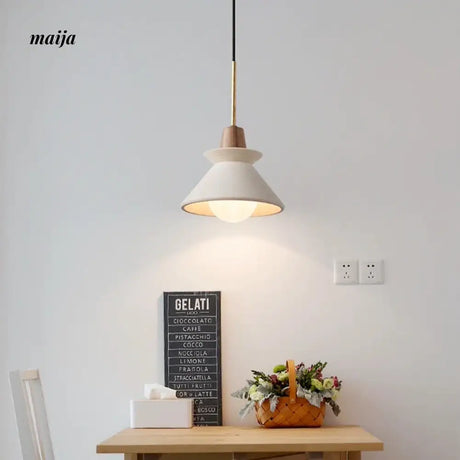 Wiley Conical Resin Pendant Lamp from maija