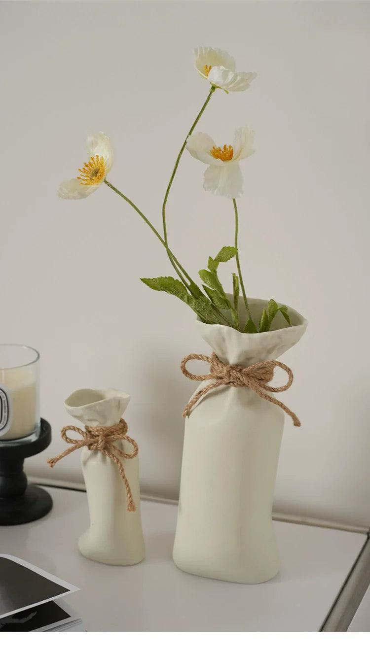 LENYVASEN Elias Irregular Fold Ceramic Vase from LENYVASEN