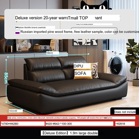 DIPU Roman Modern Leather Sofa from DIPU