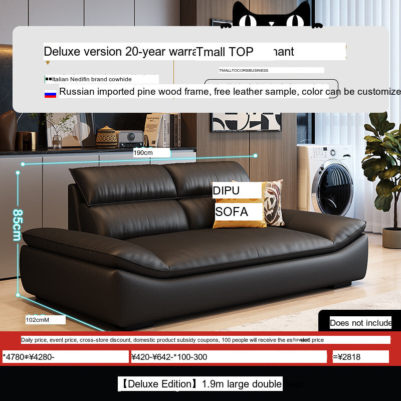 DIPU Roman Modern Leather Sofa from DIPU